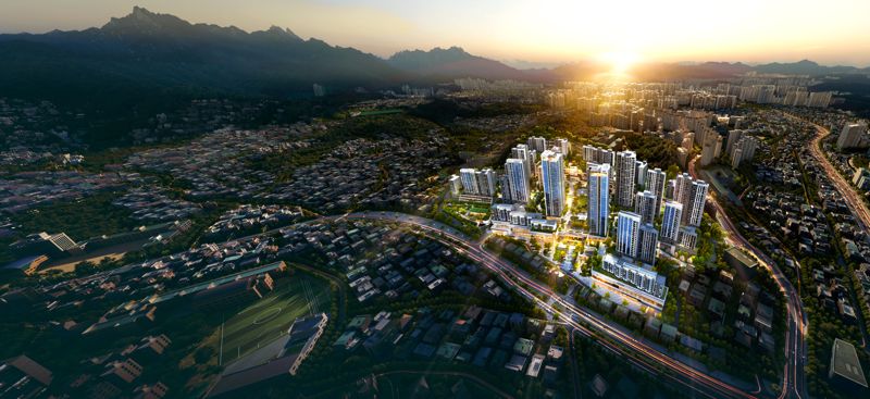 성북1구역 조감도. GS건설 제공