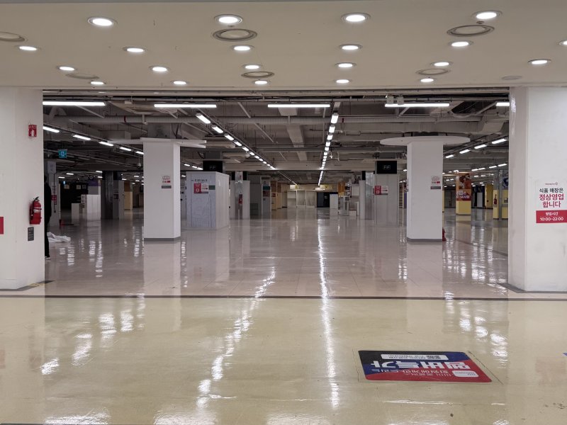 4일 울산 북구 홈플러스 2층 매장이 전부 비워져 있다.2025.12.04/뉴스1 ⓒ News1 김세은 기자