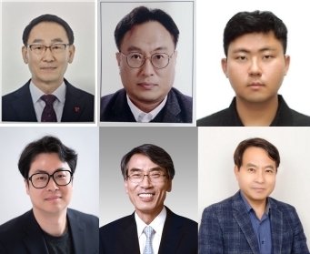 왼쪽 위쪽부터 시계방향으로 태평양금속 김찬하 대표, KEC 박강석 본부장, 일성기계공업 김도균 실장, GS구미열병합발전 이정균 대표, KH바텍 남광희 대표, 한화시스템 박진융 팀장(구미상의 제공. 재판매 및 DB금지)/뉴스1