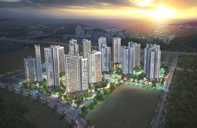 부산 일광 자이푸르지오 1단지. GS건설 제공