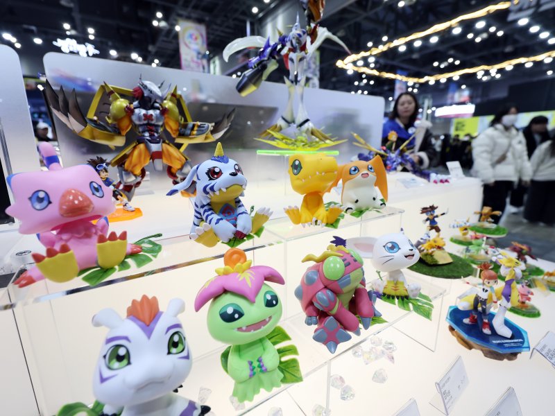 5일 오후 경기도 고양시 일산서구 킨텍스(KINTEX)에서 열린 '애니메이션 X 게임 페스티벌(AGF) 2025'에 피규어가 진열돼 있다. 2025.12.5/뉴스1 ⓒ News1 황기선 기자