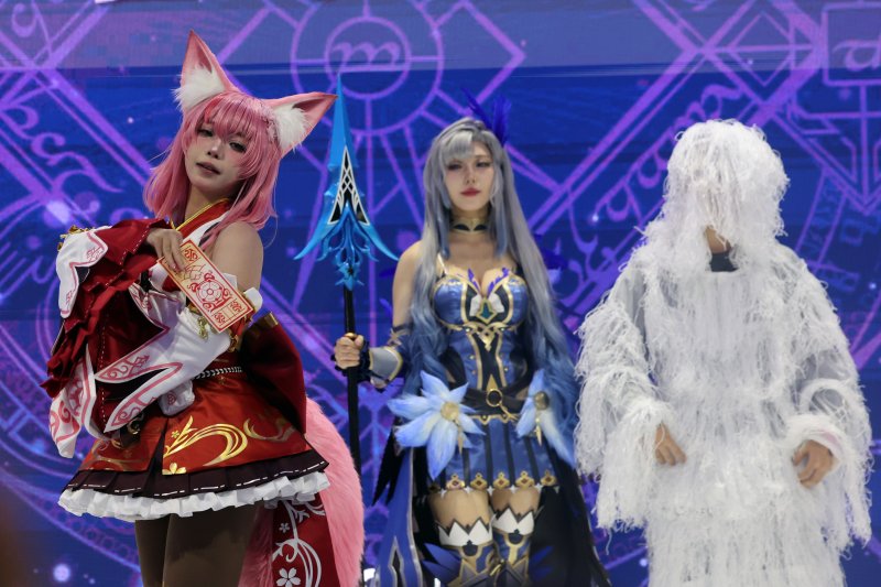 5일 오후 경기도 고양시 일산서구 킨텍스(KINTEX)에서 열린 '애니메이션 X 게임 페스티벌(AGF) 2025'에서 코스프레 이벤트가 진행되고 있다. 2025.12.5/뉴스1 ⓒ News1 황기선 기자