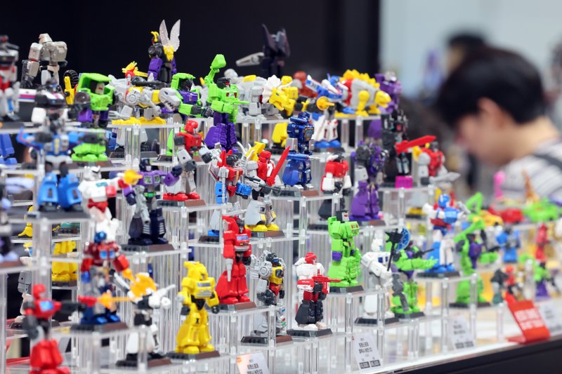 5일 오후 경기도 고양시 일산서구 킨텍스(KINTEX)에서 열린 '애니메이션 X 게임 페스티벌(AGF) 2025'에 피규어가 진열돼 있다. 2025.12.5/뉴스1 ⓒ News1 황기선 기자