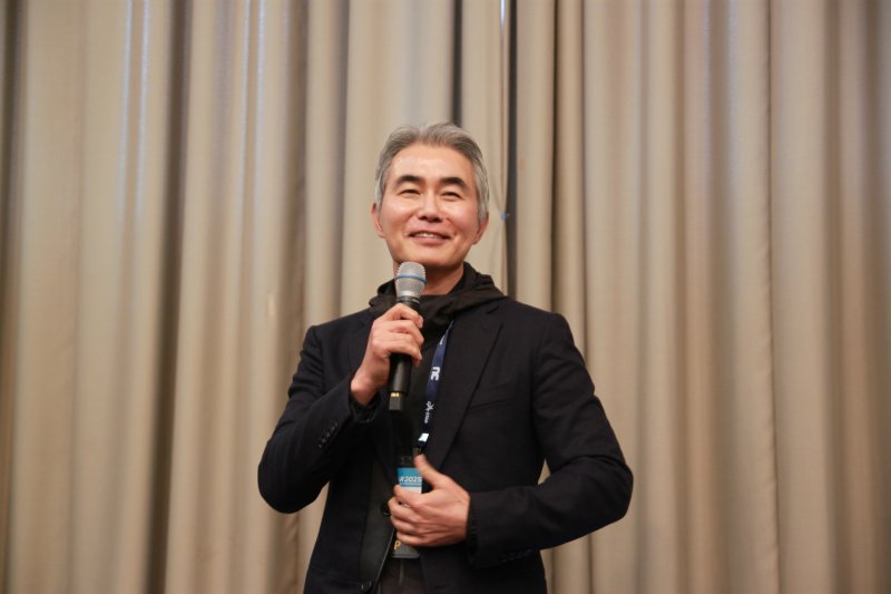 장현국 넥써쓰 대표가 13일 부산 벡스코 제1전시장에서 열린 지스타 미디어 간담회에서 발언하고 있다.2025.11.13/뉴스1 ⓒ News1 김민재 기자