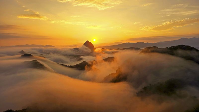 스마트폰 부문 금상 '마이산 일출과운해'