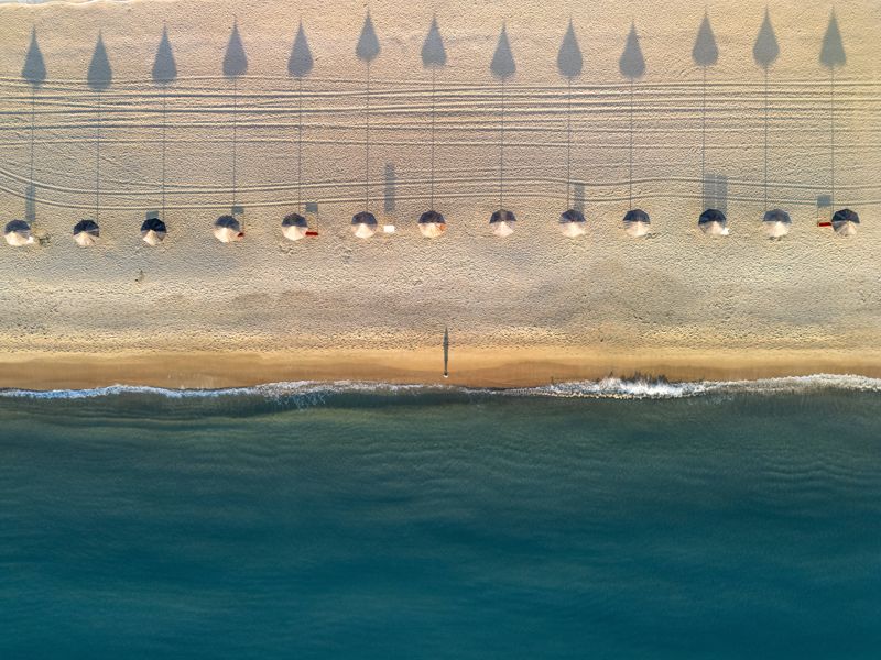 드론 부문 금상 '시간이 멈춘 겨울바다'