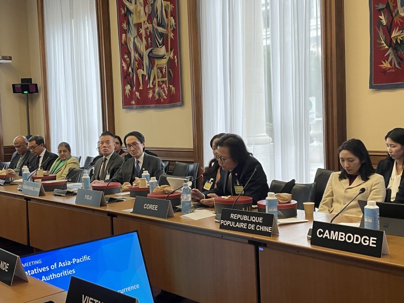 프랑스 파리에서 열린 OECD 경쟁위원회 회의에 참석한 주병기 공정거래위원장.(공정거래위원회 제공)