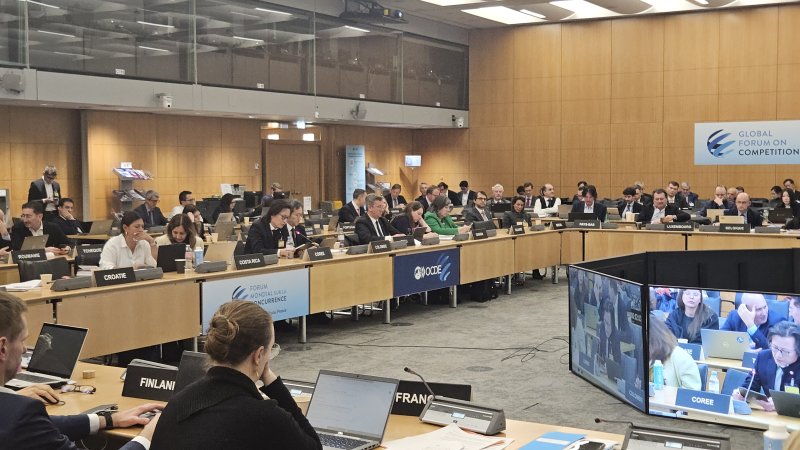 [세종=뉴시스] 공정거래위원회는 5일 주병기 공정위원장이 OECD 경쟁위원회 정기회의에서 의장단 부의장으로 선출되는 성과를 거뒀다고 밝혔다. (사진=공정위 제공) 2025.12.05. photo@newsis.com *재판매 및 DB 금지