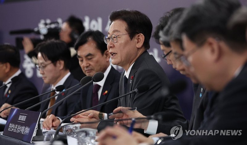 이재명 대통령, 충남 타운홀미팅 발언 (출처=연합뉴스)