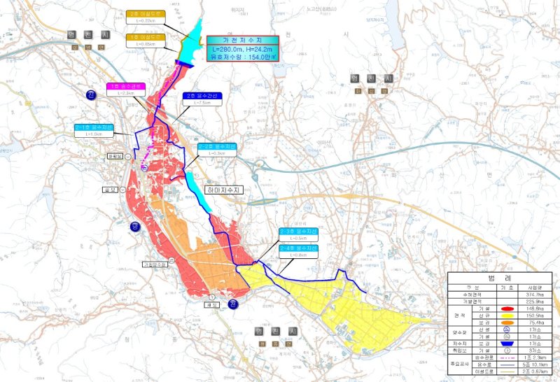 [영천=뉴시스] 영천 신녕 가천지 '농촌용수 개발사업' 위치도. (사진=영천시 제공) 2025.12.05. photo@newsis.com