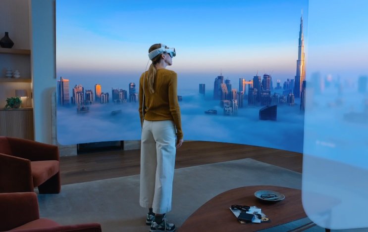 애플은 M5 칩과 향상된 디스플레이 렌더링, 더 빠른 AI 기반 워크플로, 늘어난 배터리 사용 시간 등을 제공하는 차세대 비전 프로를 15일 공개했다. (사진=애플) *재판매 및 DB 금지