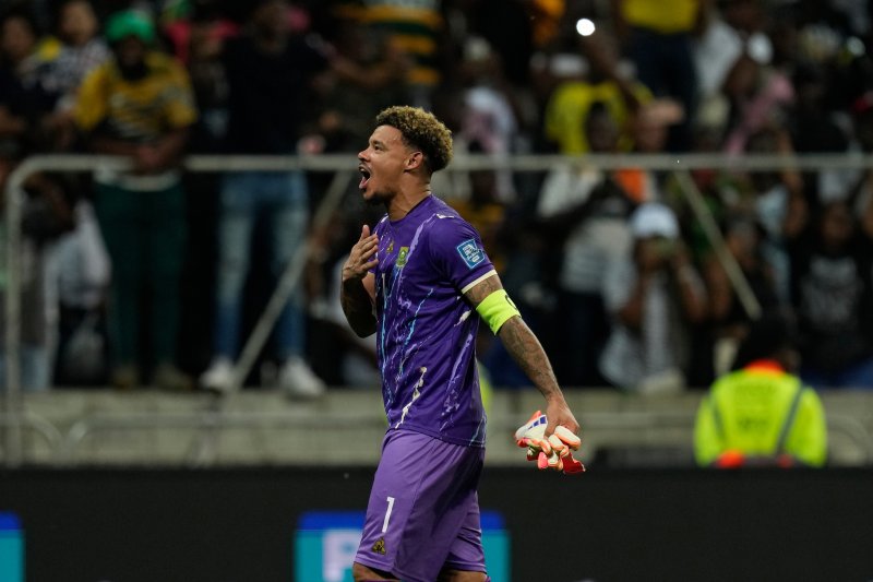 [넬스프룻=AP/뉴시스] 남아프리카공화국 남자 축구 대표팀의 론웬 윌리엄스. 2025.10.14.