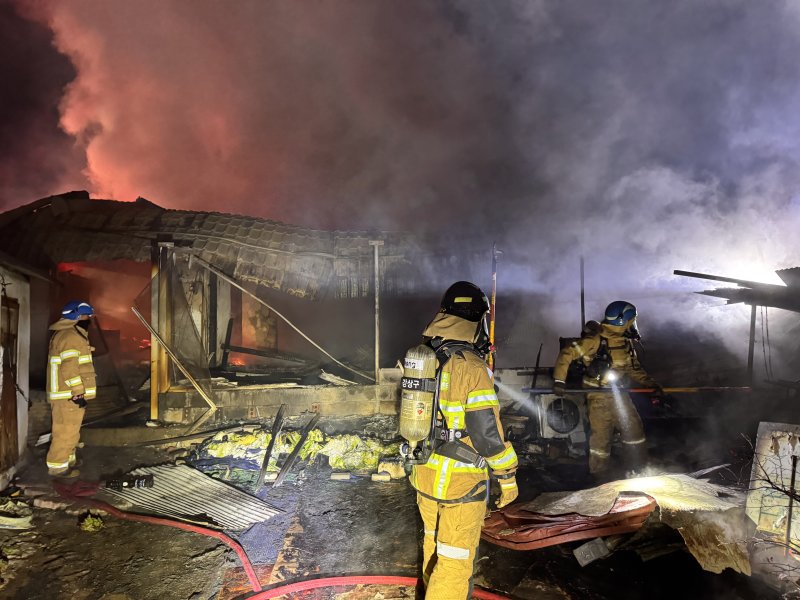 전북 김제시의 한 단독주택에서 불이 나 80대 여성이 숨진 채 발견됐다.(사진=전북특별자치도소방본부 제공) *재판매 및 DB 금지