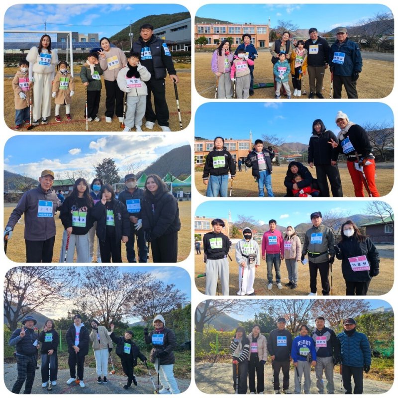 ' 3대가 함께하는 파크골프 대회' 장면들.(전남도교육청 제공, 재판매 및 DB 금지)/뉴스1