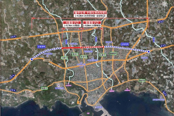 서귀포시 도시우회도로 구간(제주도 제공)/뉴스1