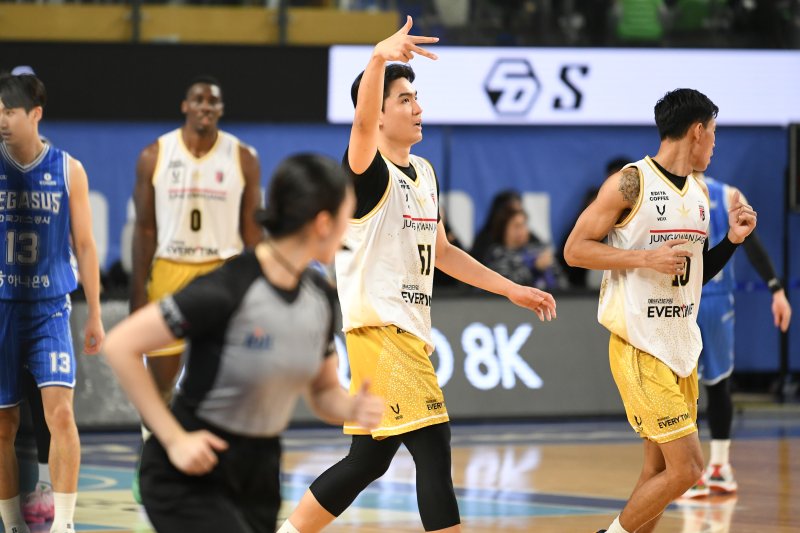 [서울=뉴시스] 프로농구 안양 정관장의 한승희. (사진=KBL 제공) *재판매 및 DB 금지