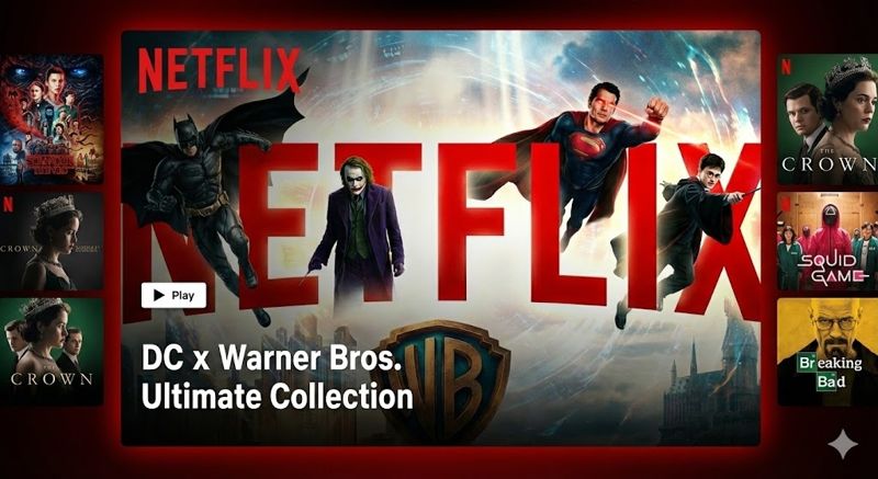 워너브러더스는 1923년 설립 이래 '카사블랑카', '해리 포터', '배트맨' 등 세기를 관통하는 명작들을 배출하며 할리우드 스튜디오 시스템을 지탱해 온 기둥이었다. 사진은 기사 이해를 돕기 위해 인공지능(AI)로 생성한 이미지