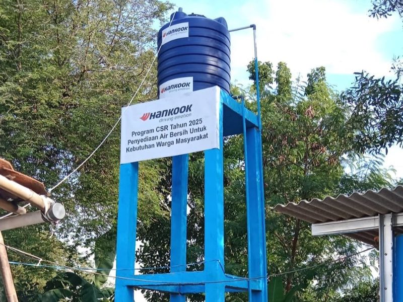 한국타이어 인도네시아 워터 펌프 설치 프로젝트. 한국타이어 제공.