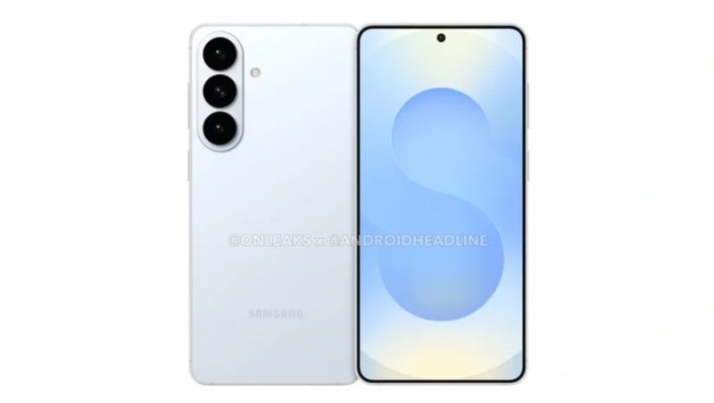 갤럭시S26 기본 모델 유출 렌더링 이미지(온리크스 제공)/뉴스1