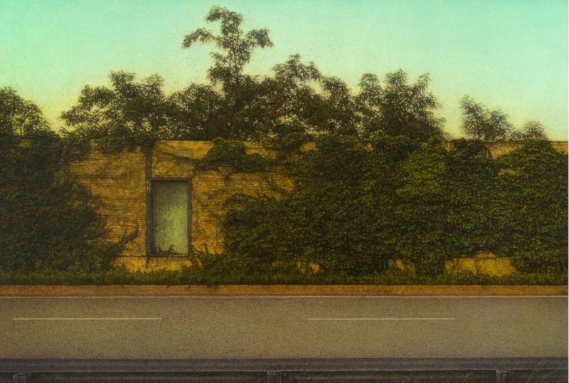 길가, 2025, 92 x 130 cm, Oil on canvas, 30.3x194cm(120F) (선화랑 제공)