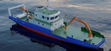 '해양쓰레기 전용 수거선' 예상도.(충남도 제공. 재판매 및 DB금지)/뉴스1