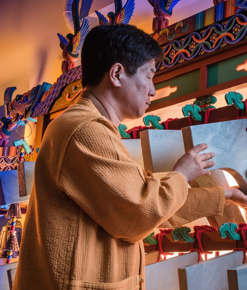 '악기장'(편종·편경 제작) 보유자 인정 예고된 김종민 씨(국가유산청 제공)