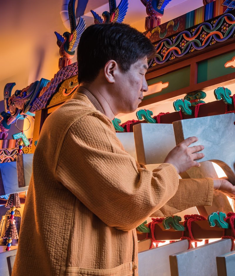 악기장 보유자 인정 예고된 김종민씨. 국가유산청 제공