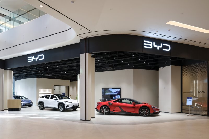 BYD 파주 스타필드 빌리지 운정 전시장 모습.(BYD 제공)