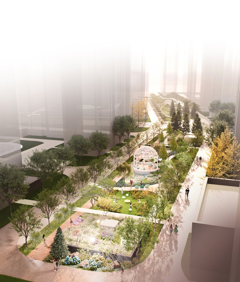 [서울=뉴시스] 올해 공공주택 작가정원 작품 공모전 최우수작에 선정된 서온뜰. photo@newsis.com