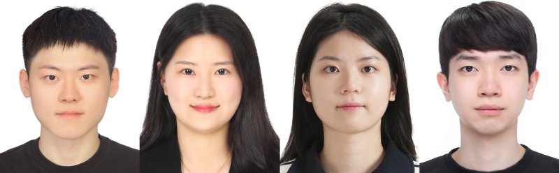 '네 번째 레슨(4thLesson)' 팀. (왼쪽부터) 김경보·권은주·김유진·박상연 석사과정생. (지스트 제공, 재판매 및 DB금지)/뉴스1