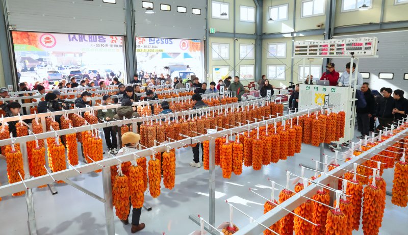 [함양=뉴시스] 함양곶감 초매식 (사진=함양군 제공) 2025. 12. 08. photo@newsis.com *재판매 및 DB 금지