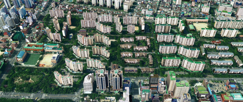 목동10단지 아파트 전경. 희림건축 제공