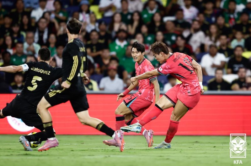 한국과 멕시코의 경기 모습 (대한축구협회 제공. 재판매 및 DB 금지) 2025.9.10/뉴스1