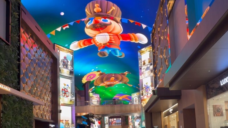 150m 길이의 통로 전체가 산타 빌리지와 오로라 익스프레스로 변신했다.ⓒ News1 윤슬빈 관광전문기자