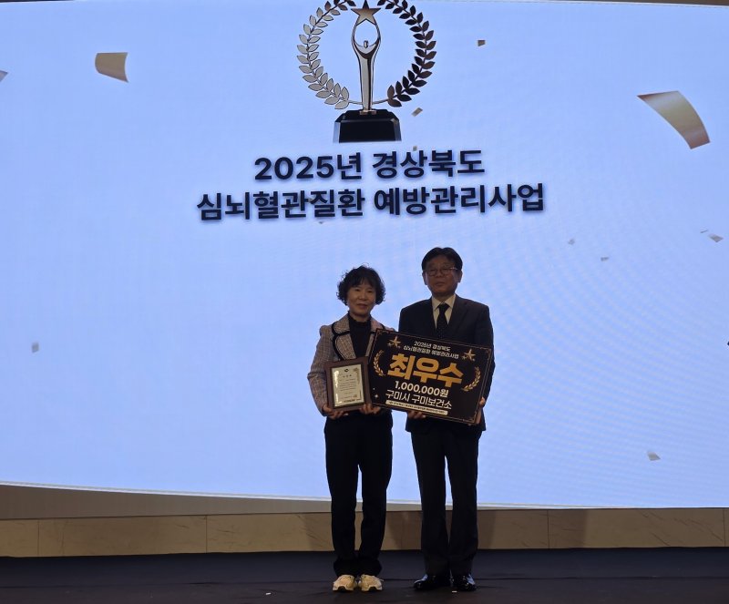 [구미=뉴시스] 건강관리 사업 평가 최우수. (사진=구미시 제공) 2025.12.09 photo@newsis.com *재판매 및 DB 금지