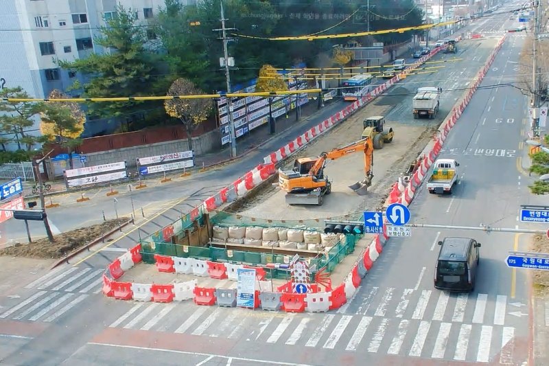 충주시 칠금동 노후하수관 정비 공사.(충주시 제공. 재판매 및 DB금지)/뉴스1