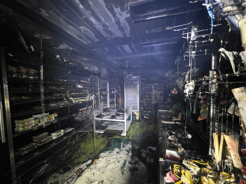 부산 부산진구 양정동 상가 건물 화재 현장.(부산소방재난본부 제공. 재판매 및 DB 금지)