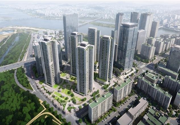 [서울=뉴시스]여의도 광장아파트 재건축 조감도.