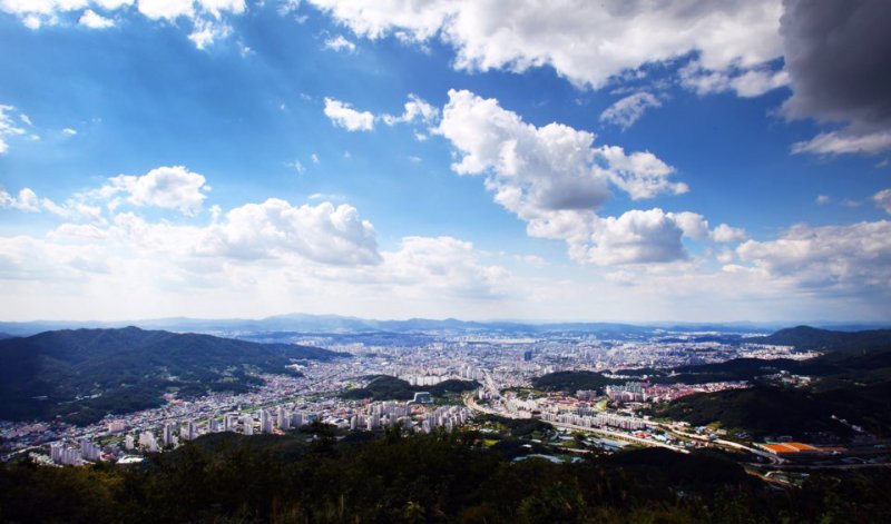 대전 식장산에서 바라본 대전시내.(뉴스1DB)2016.8.29/뉴스1