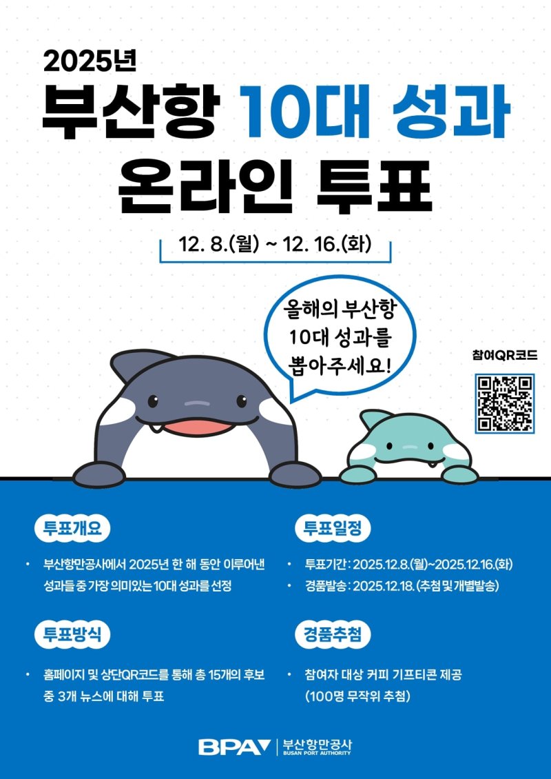 [부산=뉴시스] 2025년 부산항 10대 성과 국민투표 포스터. (사진=부산항만공사 제공) 2025.12.09. photo@newsis.com *재판매 및 DB 금지