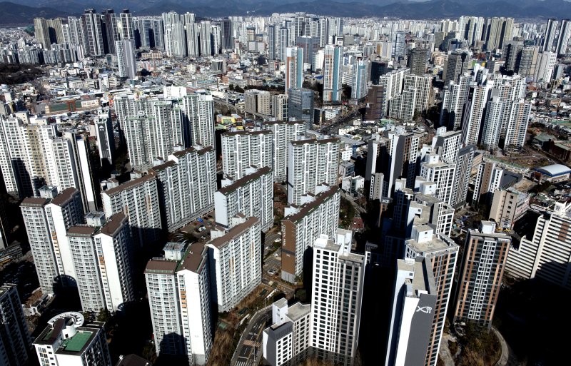 대구 시내 아파트 단지 모습. 뉴시스 자료사진.