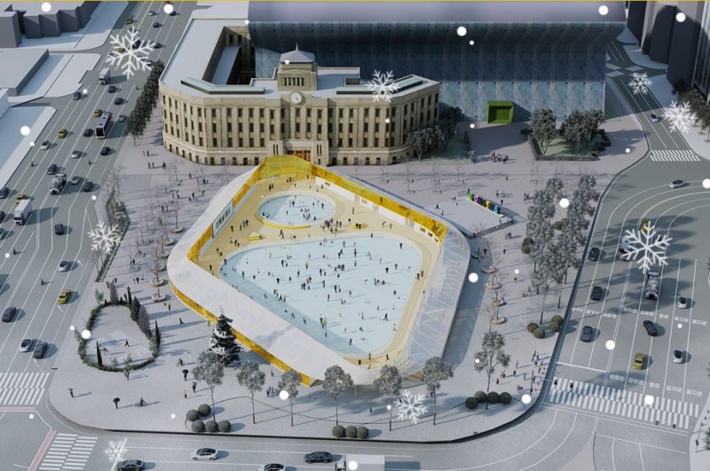 2025 서울광장 스케이트장 조감도(서울특별시체육회)