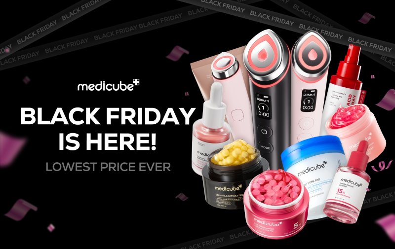 미국 메디큐브 블랙 프라이데이 프로모션 배너 이미지 (에이피알 제공)