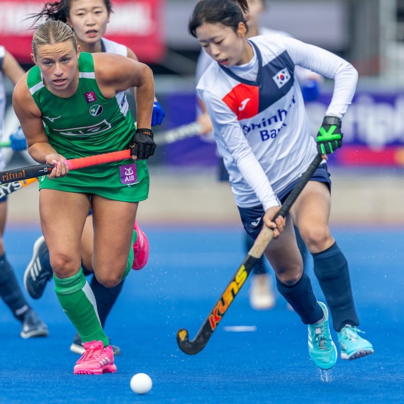 [서울=뉴시스] 한국, 아일랜드와의 제11회 국제하키연맹(FIH) 여자 주니어(21세 이하) 월드컵 13-16위 결정전서 1-2 패배. (사진=FIH SNS 캡처) 2025.12.10. photo@newsis.com *재판매 및 DB 금지