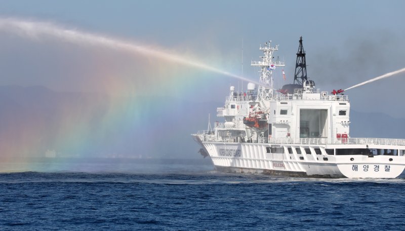 헬기 격납고를 갖춘 동해지방해양경찰청 소속 대형 함정.(뉴스1 자료, 재판매 및 DB금지) 2025.12.10/뉴스1