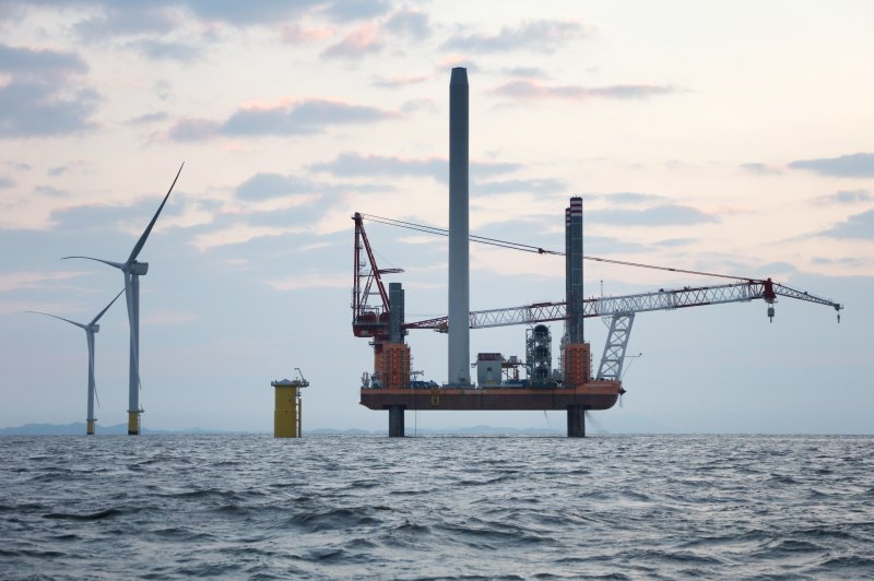 [무안=뉴시스] 신안 자은 해상풍력 발전단지. (사진 = 전남도 제공). 2025.10.04. photo@newsis.com *재판매 및 DB 금지