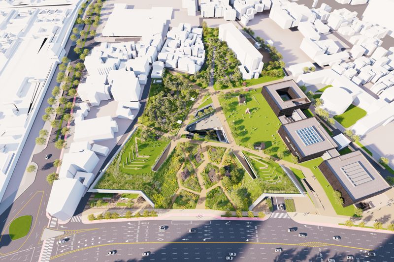 송현 문화공원·주차장 조성공사 조감도. 서울시 제공