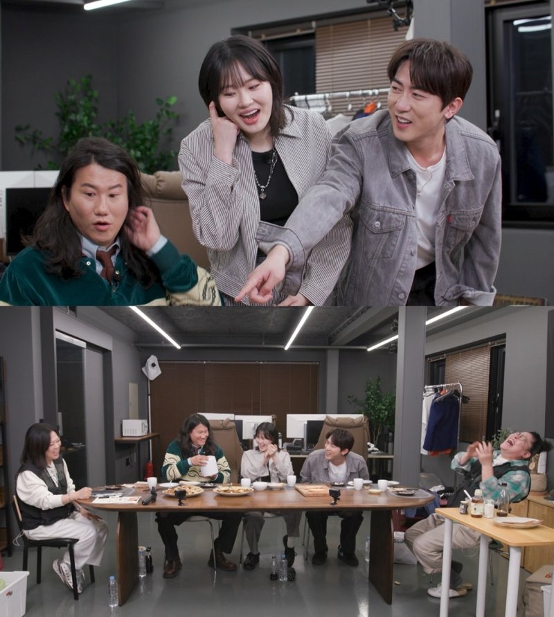 [서울=뉴시스]임우일, 김원훈, 엄지윤(사진=KBS2 '배달왔수다' 제공)2025.12.10 photo@newsis.com *재판매 및 DB 금지