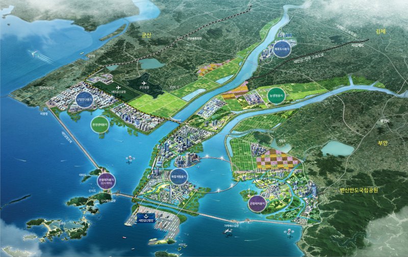 새만금 조감도.(전북도 제공. 재판매 및 DB금지)/뉴스1