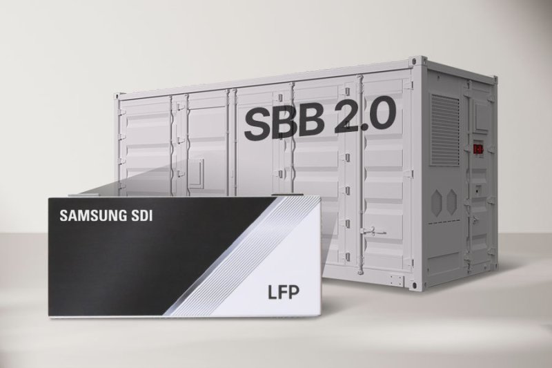 LFP 배터리가 탑재된 ESS 제품 'SBB(Samsung Battery Box) 2.0.(삼성SDI 제공)